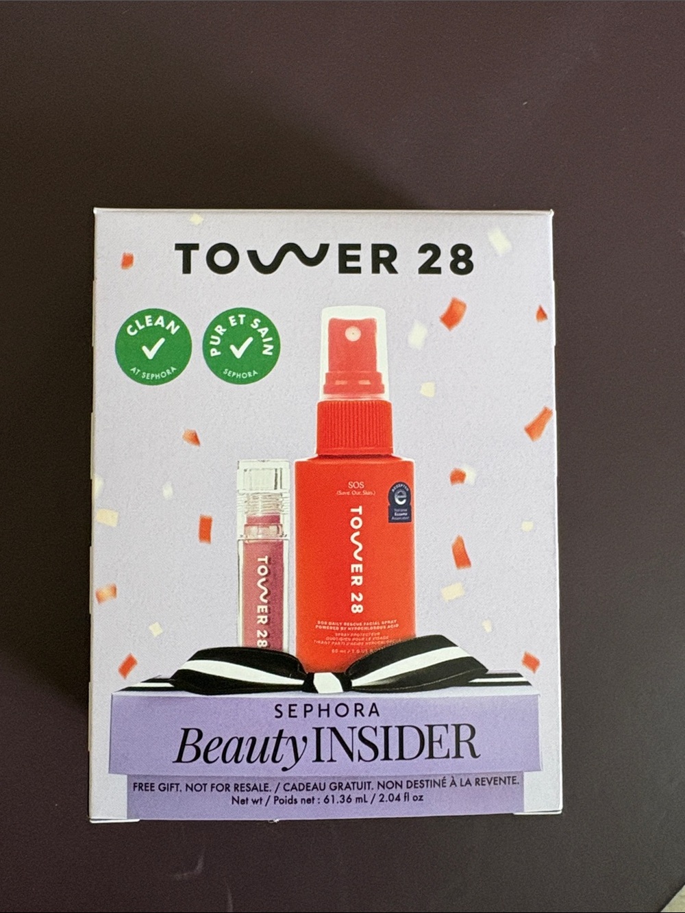 Tower 28 SOS Face Spray + Lip Gloss - Sephora Gift